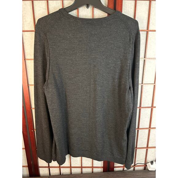 Lululemon Merino Wool-Blend Ribbed Crewneck Sweater in Heathered Black Large - Picture 6 of 9